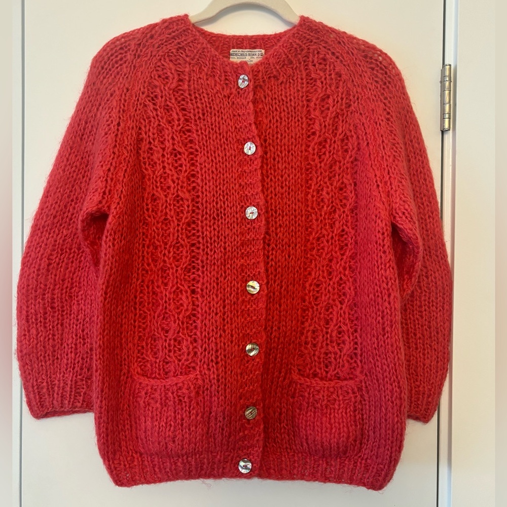 Vintage 1960s Mohair & Wool Cardigan